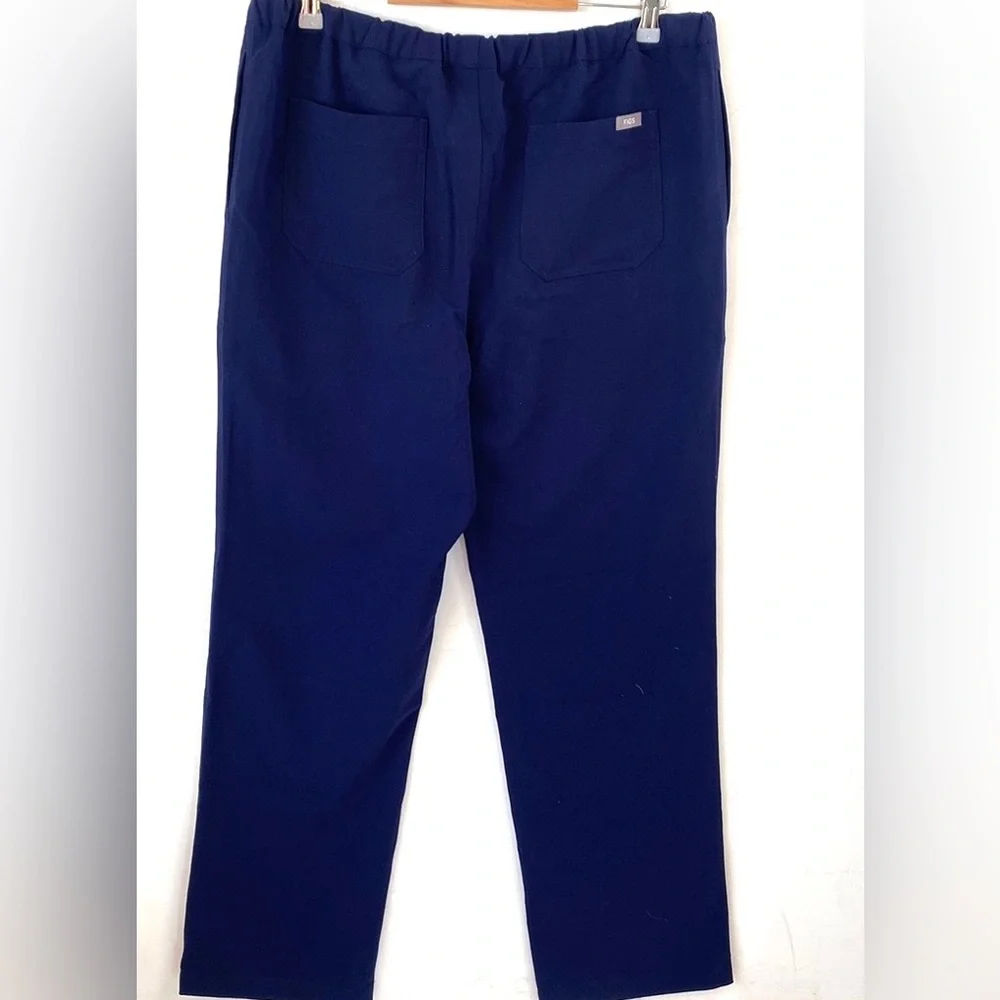 (A8) Figs Pisco Basic‎ Pants, Navy, Size Large